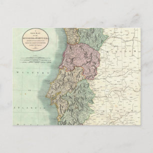 Vintage Karte von Portugal (1801)
