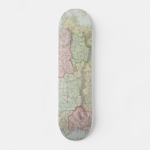 Vintage Karte von Puerto Rico (1901) Skateboard