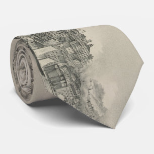 Vintage Karte von Richmond VA (1876) Krawatte