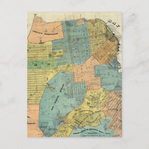 Vintage Karte von San Francisco (1890)