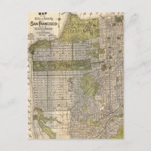 Vintage Karte von San Francisco (1932)