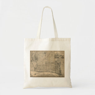 Vintage Karte von Savannah Georgia 19. Jahrhundert Tragetasche