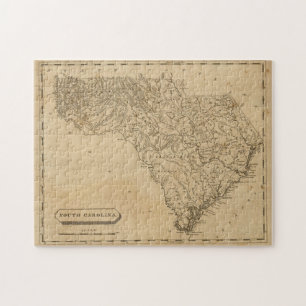 Vintage Karte von South Carolina (1812) Puzzle