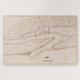 Vintage Karte von St. Augustine FL (1819) Puzzle