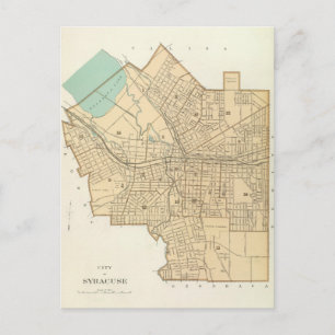 Vintage Karte von Syrakus New York (1895)