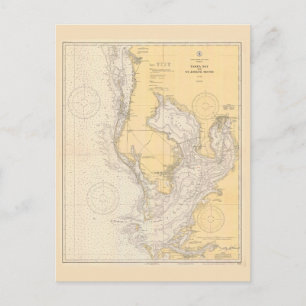 Vintage Karte von Tampa Bay, Florida