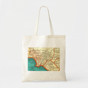 Vintage Karte von Tasche LOS ANGELES KALIFORNIEN