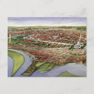 Vintage Karte Washington D.C. (1901)