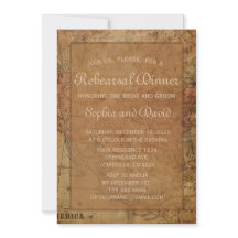 Vintage Karte Ziel Probe Abendessen Einladung