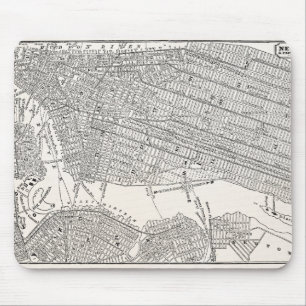Vintage Karten 1800s New York City Brooklyn Mousepad