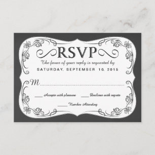 Vintage Karten für Hochzeitspaziergänge auf Chalkb