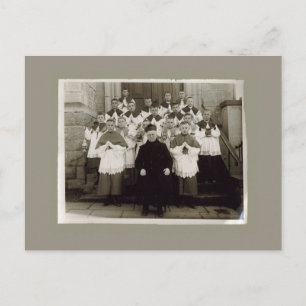 Vintage-Karten - Katholische Kirche Priester und J Postkarte