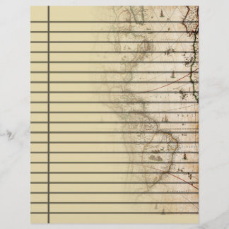 Vintage-Karten-liniertes Scrapbook-Papier