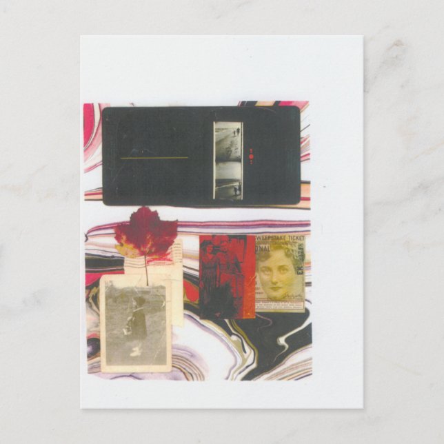 Vintage Karten-und Blatt-Postkarte Postkarte (Vorderseite)