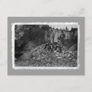 Vintage-Karten - WW2 Männer auf Hügel Postkarte