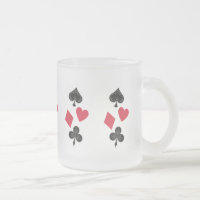 Vintage Kartenkarten-Anzug, Diamant, Herz, Klubs,