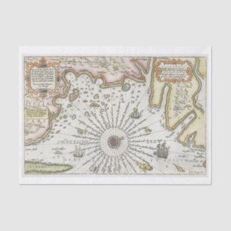 Vintage-Kartenkunst Decoupage Seidenpapier