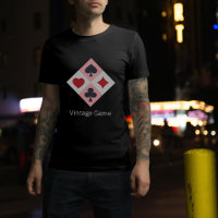 Vintage Kartenspiele Farben Männer T - Shirt