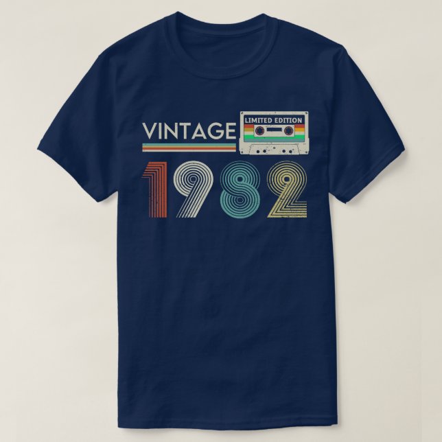 Vintage Kassette 1982 T-Shirt (Design vorne)