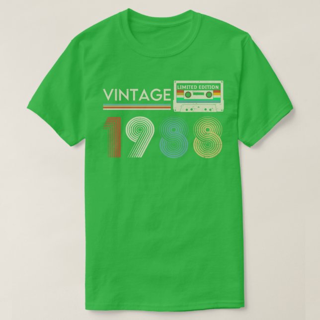 Vintage Kassette 1988 T-Shirt (Design vorne)