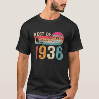 Vintage Kassette Best of 1936 Geboren 86. Geburtst T-Shirt