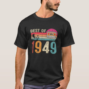 Vintage-Kassette Best Of 1949 Geboren zum 73. Gebu T-Shirt