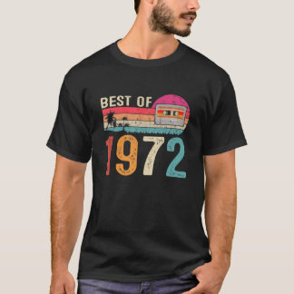 Vintage Kassette bestes von 1972 Geboren 50. Gebur T-Shirt