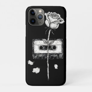 Vintage-Kassette Blütenrose Ästhetik Case-Mate iPhone Hülle