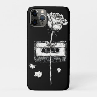 Vintage-Kassette Blütenrose Ästhetik Case-Mate iPhone Hülle