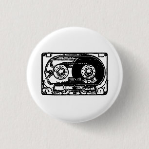 Vintage Kassette Button