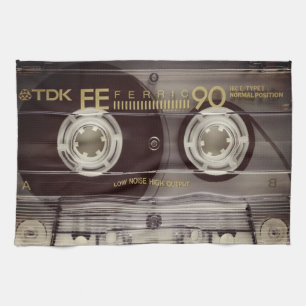 Vintage-Kassette Geschirrtuch