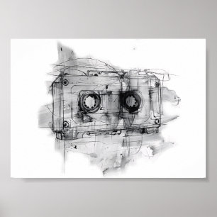 Vintage-Kassette Poster