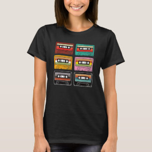 Vintage-Kassette Retro 80er 90er Musik-Mixtape T-Shirt