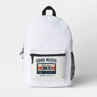 Vintage-Kassette-Rucksack Good Music Rucksack
