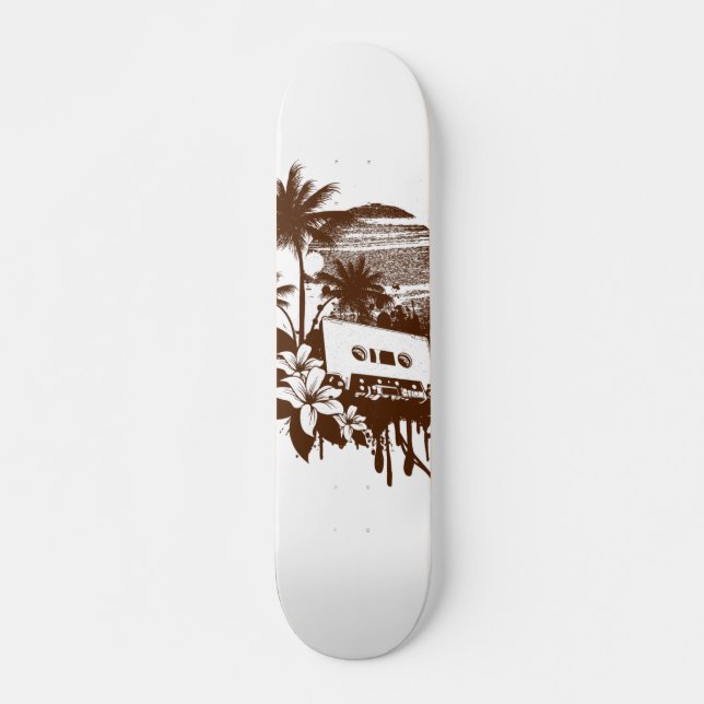 Vintage Kassettenbandmusik Skateboard (Vorne)