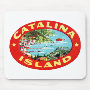 Vintage katalanische Insel Kalifornien Mousepad