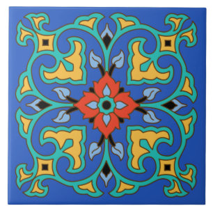 Vintage katalanische Insel Tile Fliese