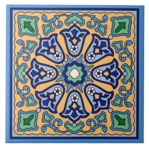 Vintage katalanische Insel Tile Fliese