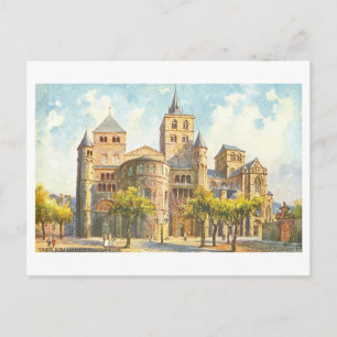 Vintage Kathedrale und Liebfrauenkirche, Trier Postkarte
