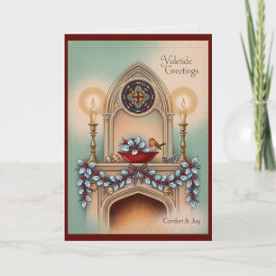 Vintage katholische Weihnachten Heilige Familie Ge Karte