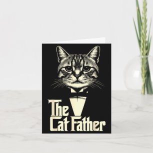 Vintage-Katz-Vater Papa Leben Katz-Vater glücklich Karte