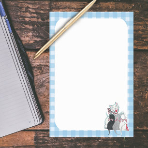 Vintage Kätzchen der Mutter-Katzen-drei zacken Post-it Klebezettel