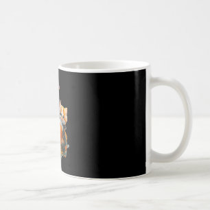 Vintage-Kätzchen Kürbis süße Katze spooky season Kaffeetasse