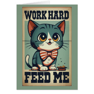 Vintage Katze arbeiten