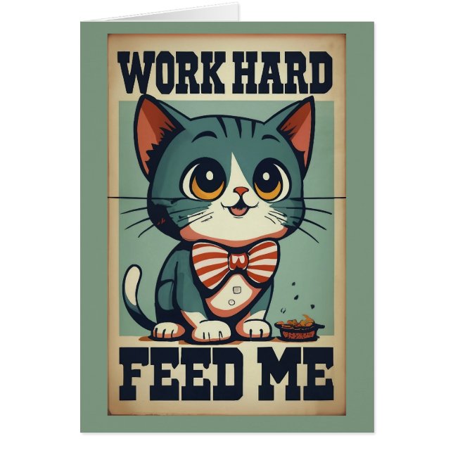 Vintage Katze arbeiten (Vorne)