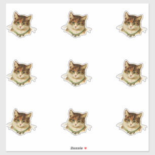 Vintage Katze Aufkleber