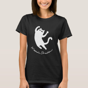 Vintage-Katze Beweglicher Schatten Khmm Miauen Kit T-Shirt