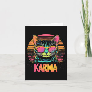 Vintage Katze Karma Liebhaber von Teens Girls Frau Karte