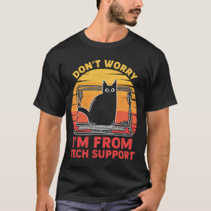 Vintage Katze Keine Sorge, ich bin vom technischen T-Shirt