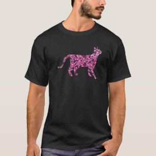 Vintage Katze mit Herz Retro Katze T-Shirt